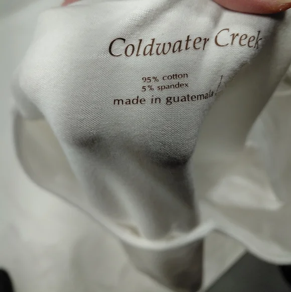 Coldwater Creek White Sleeveless Tank Top - Picture 3 of 8